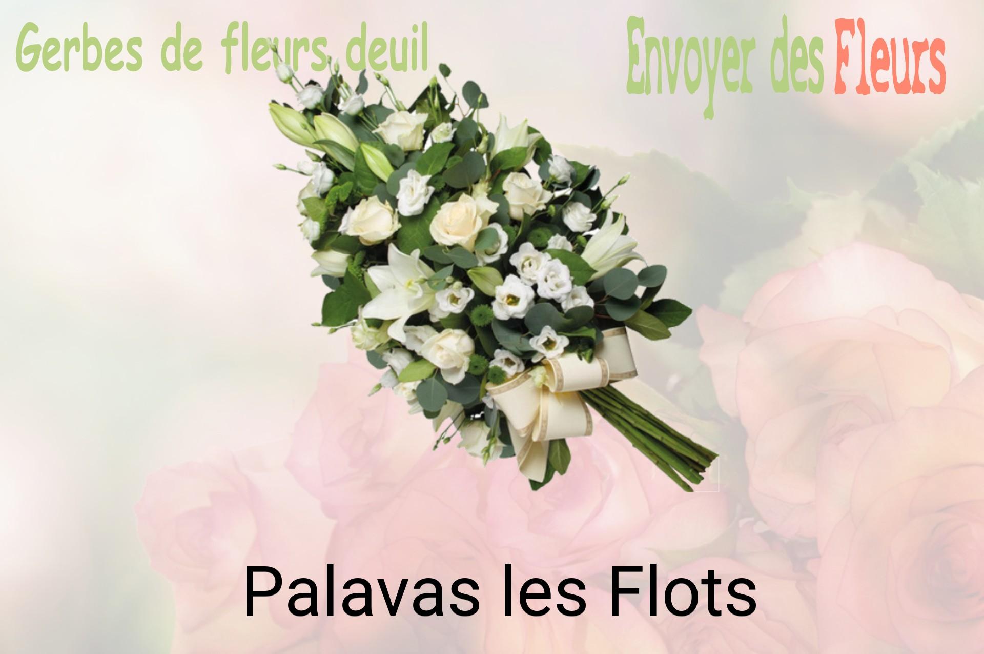 Gerbe de fleurs de deuil livrée à Palavas-les-Flots